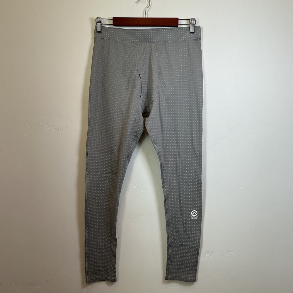 The North Face Summit Series Base Layer Tights Grey Grid Fleece Mens M Hiking